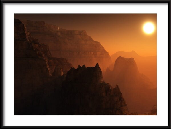 Affiche du Canyon de Mars