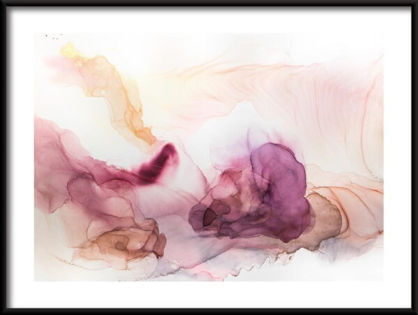 Affiche abstraite aquarelle