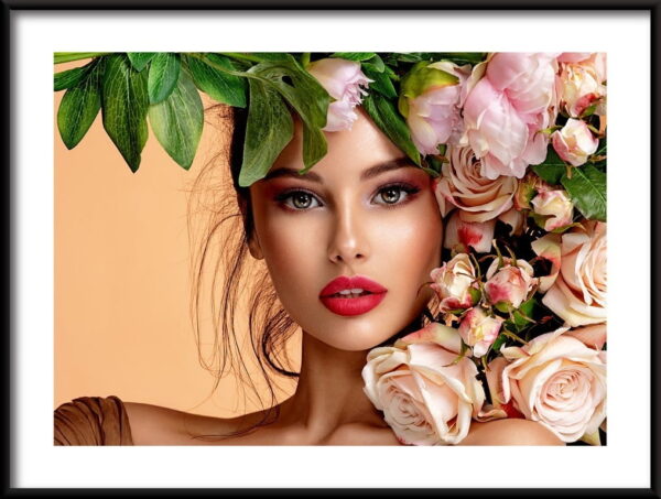 Fille aux fleurs