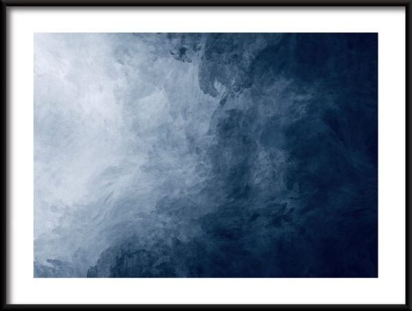 Affiche d'abstraction bleue