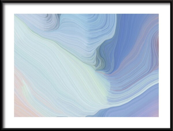 Affiche de lignes courbes