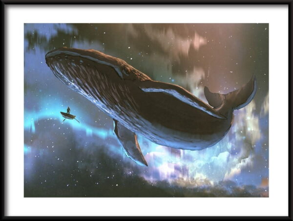 Affiche Baleine dans le ciel