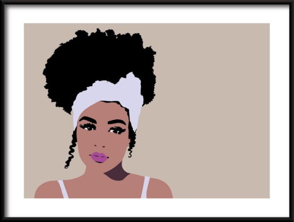 Affiche fille africaine – Image 2