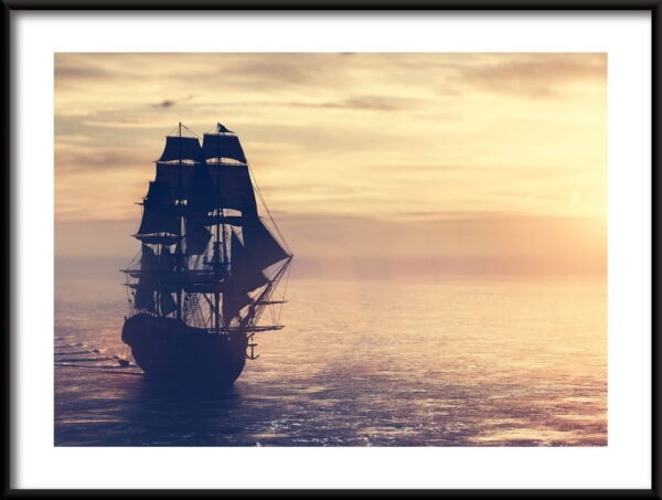 Bateau pirate dans l'océan – Image 2