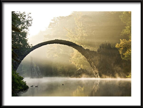 Affiche Rivière dans la brume