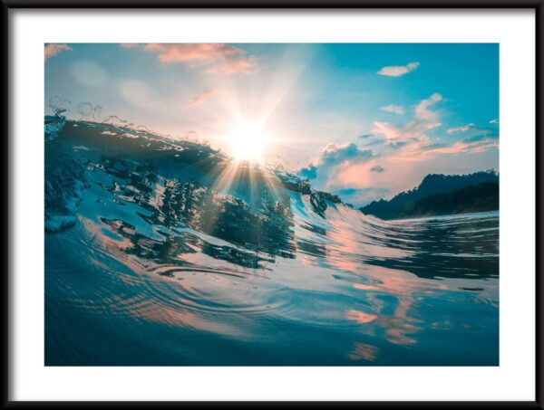 Affiche de vague de mer