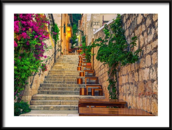 Rue de Hvar en Croatie