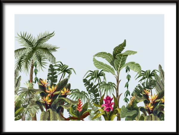 Jungle avec affiche de ciel bleu – Image 2