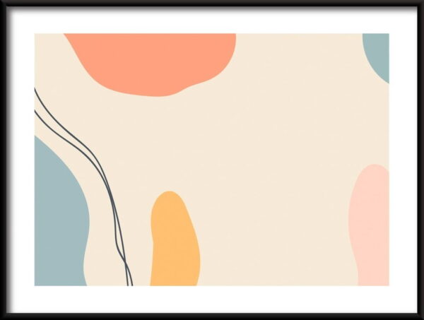 Affiche d'abstraction chaleureuse – Image 2