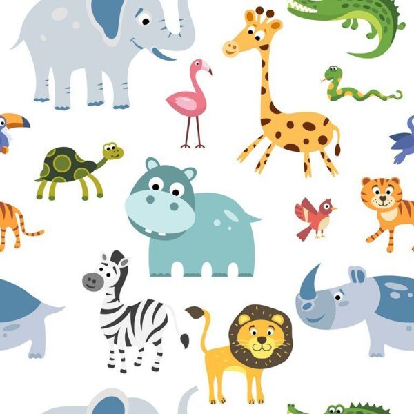 Peinture murale Animaux d'Afrique