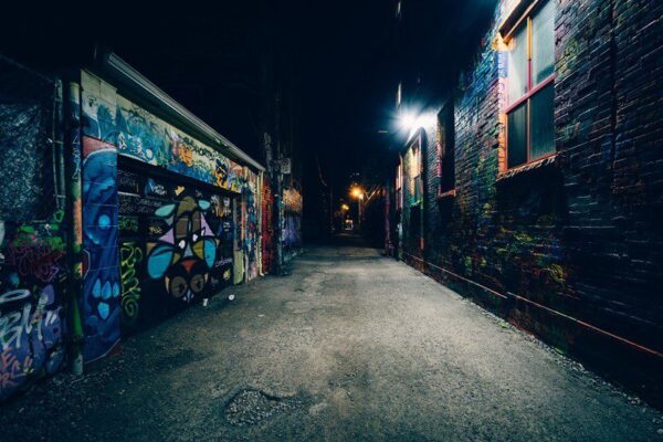 Peinture murale Ruelle des graffitis