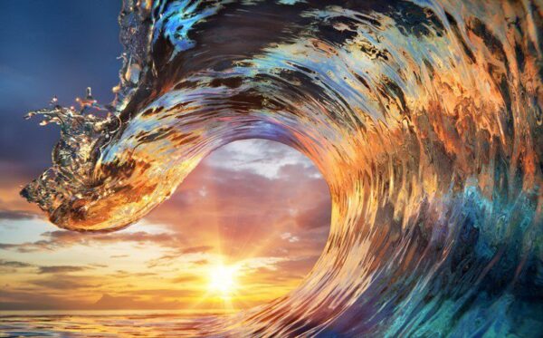 Peinture murale Vagues de l'océan
