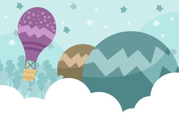 Peinture murale Ballons pour enfants