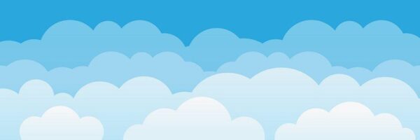 Peinture murale Nuages graphiques