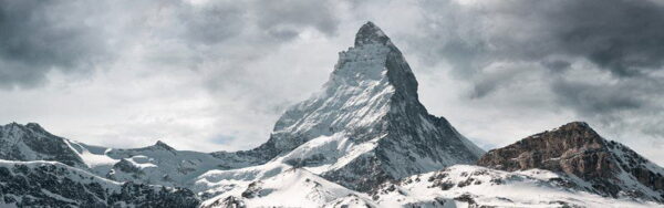 Peinture murale Montagnes d'hiver