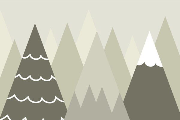 Peinture murale Paysage de montagne