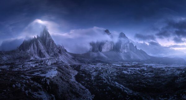 Peinture murale Paysage de nuit