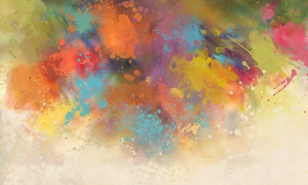 Peinture murale Abstraction lumineuse