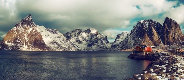Peinture murale Paysage de Norvège