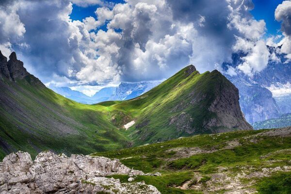 Peinture murale Paysage de montagne
