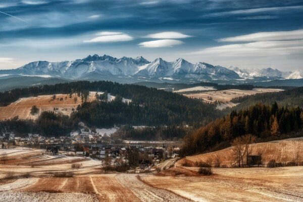 Peinture murale Panorama des Tatras