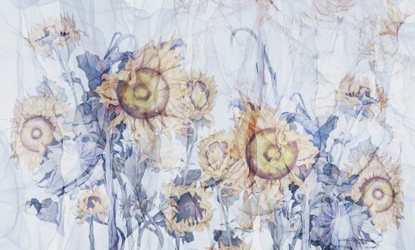 Peinture murale Fleurs peintes