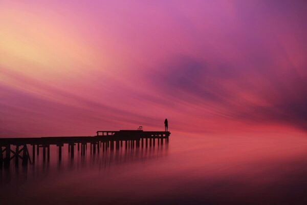 Peinture murale Soleil rose