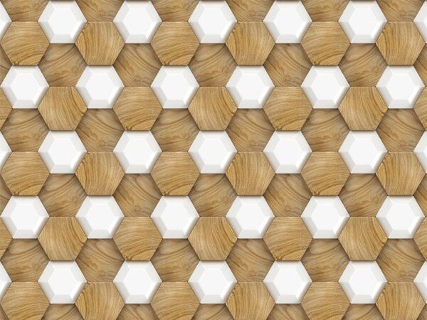 Sticker mural Nids d'abeilles