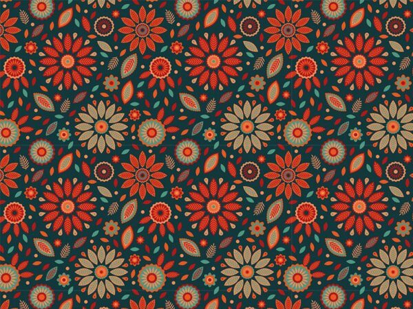 Sticker mural Fleurs d'automne