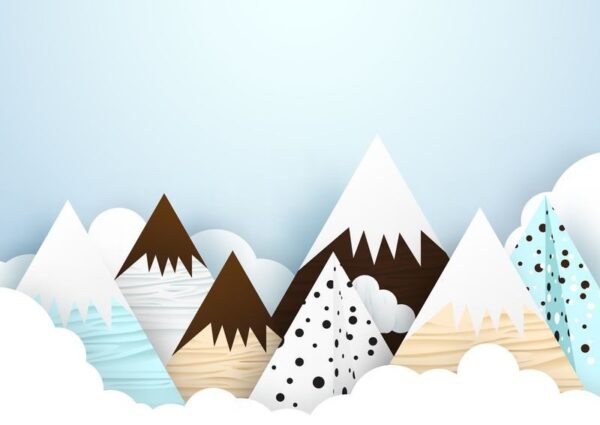 Peinture murale Montagnes d'enfants