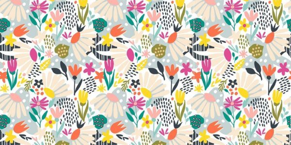 Peinture murale Fleurs