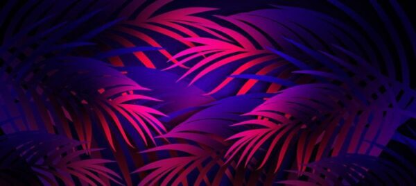 Sticker mural Feuilles tropicales