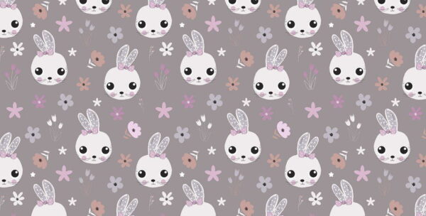 Poster XXL Lapins heureux