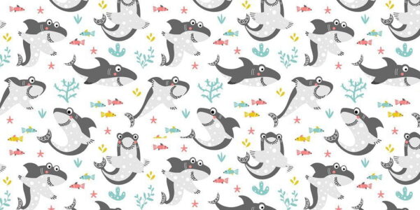 Autocollant Happy Sharks