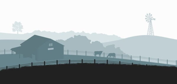 Peinture murale Illustration de la ferme
