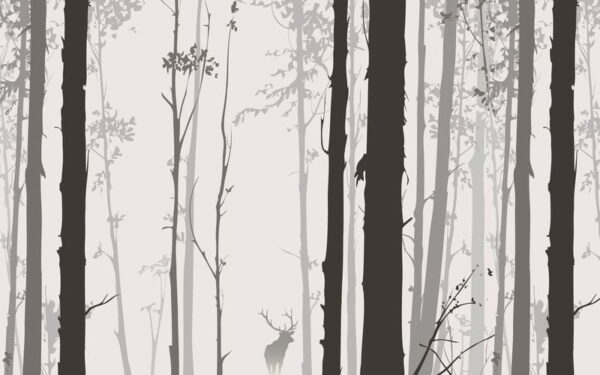 Peinture murale Illustration de la forêt