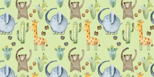 Peinture murale Animaux heureux