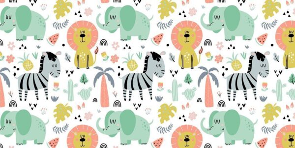 Peinture murale Animaux heureux