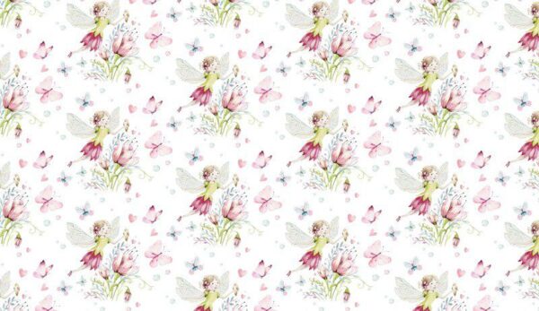 Papier peint Fée dans les fleurs