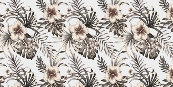 Sticker mural Fleurs tropicales