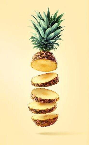 Peinture murale Ananas