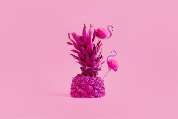 Poster XXL Ananas rose