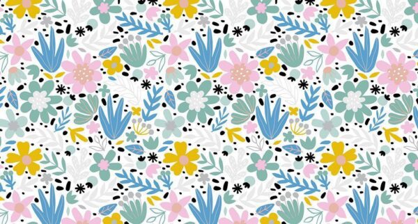 Peinture murale Fleurs