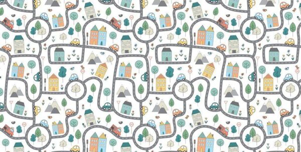 Peinture murale Carte des enfants