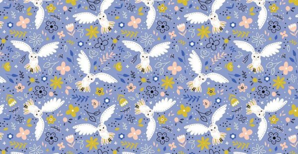 Peinture murale Hiboux blancs