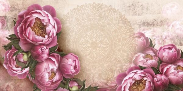 Sticker mural Fleurs roses