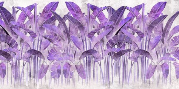 Sticker mural Feuilles de violette