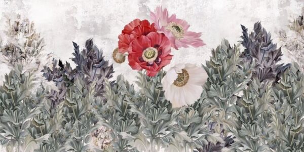 Peinture murale Fleuri