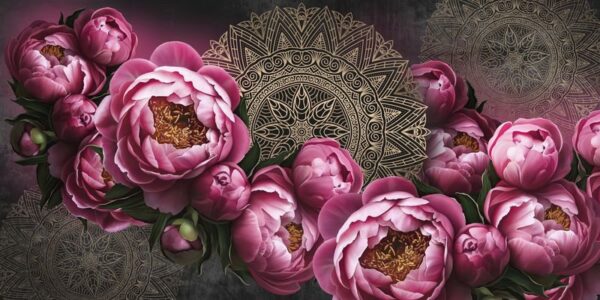 Sticker mural Fleurs roses