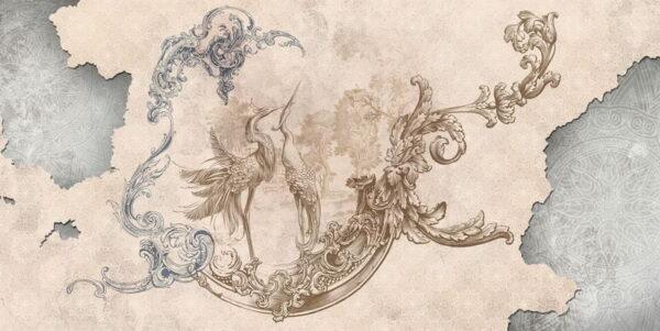 Sticker mural Image vintage